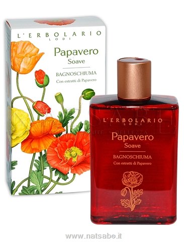 Erbolario - Papavero Soave - Bagnoschiuma - 250ml | Bagnoschiuma e shampodoccia |  Erboristeria Natsabe: vendita online | erbe officinali, tisane, integratori