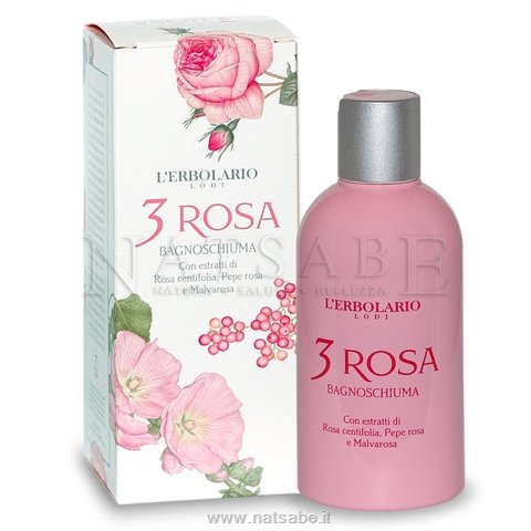 Erbolario - 3 Rosa - Bagnoschiuma - 250ml | Bagnoschiuma e shampodoccia |  Erboristeria Natsabe: vendita online | erbe officinali, tisane, integratori