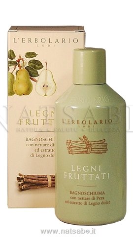 Erbolario - Legni Fruttati - Bagnoschiuma - 250ml | Bagnoschiuma e shampodoccia |  Erboristeria Natsabe: vendita online | erbe officinali, tisane, integratori