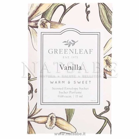 Greenleaf Inc. - Vaniglia - Sacchetto Profumato per Cassetti | Sacchetti per armadi e profumabiancheria |  Erboristeria Natsabe: vendita online | erbe officinali, tisane, integratori