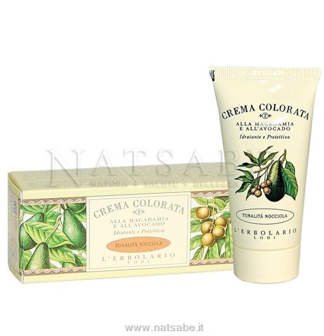 Erbolario - Crema Colorata alla Macadamia e all'Avocado - tonalità nocciola - 50ml | Creme colorate |  Erboristeria Natsabe: vendita online | erbe officinali, tisane, integratori