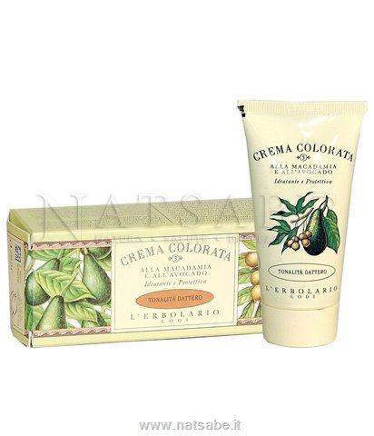 Erbolario - Crema Colorata alla Macadamia e all'Avocado - tonalità dattero - 50ml | Creme colorate |  Erboristeria Natsabe: vendita online | erbe officinali, tisane, integratori