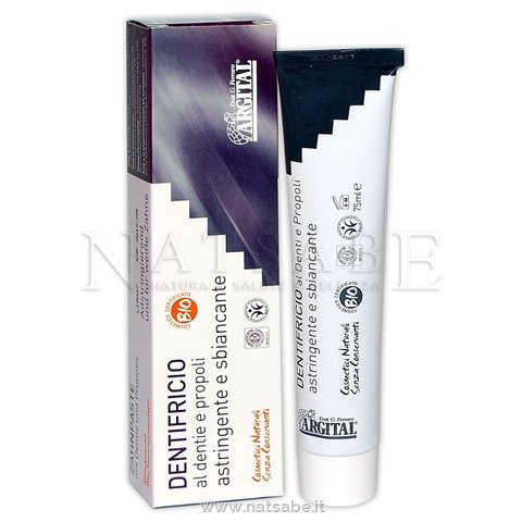 Argital - Dentifricio all'Argilla, Propoli e Dentie - astringente - 75ml | Dentifrici |  Erboristeria Natsabe: vendita online | erbe officinali, tisane, integratori