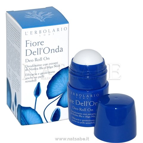 Erbolario - Fiore dell'Onda - Deodorante Roll On senza Sali di Alluminio - 50ml | Deodoranti donna uomo |  Erboristeria Natsabe: vendita online | erbe officinali, tisane, integratori