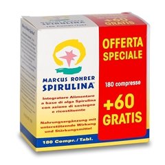 Spirulina Marcus Rohrer - 180 compresse + ricarica OMAGGIO da 60 compresse