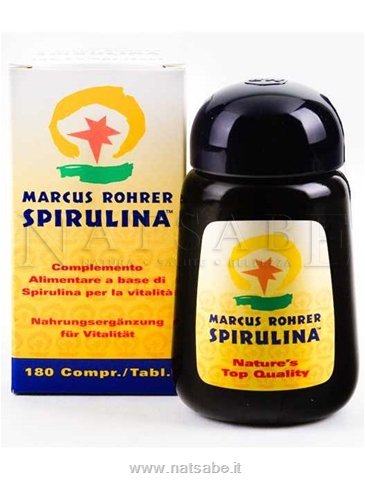 Marcus Rohrer - Spirulina Marcus Rohrer - 180 compresse | Energetici e tonici |  Erboristeria Natsabe: vendita online | erbe officinali, tisane, integratori