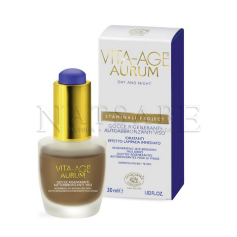Bottega di Lungavita - Gocce rigeneranti autoabbronzanti viso - 30ml | Trattamenti intensivi |  Erboristeria Natsabe: vendita online | erbe officinali, tisane, integratori