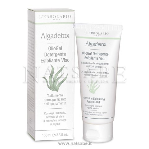 Erbolario - Algadetox - OlioGel Detergente Esfoliante Viso - 100 ml | Gommage |  Erboristeria Natsabe: vendita online | erbe officinali, tisane, integratori