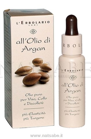Erbolario - Linea all'Olio di Argan - Olio Puro per Viso, Collo e Decolletè - 28ml | Oli per il Viso |  Erboristeria Natsabe: vendita online | erbe officinali, tisane, integratori