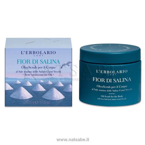 Erbolario - Fior di Salina - Olio Scrub per il Corpo - 500 g | Scrub corpo |  Erboristeria Natsabe: vendita online | erbe officinali, tisane, integratori