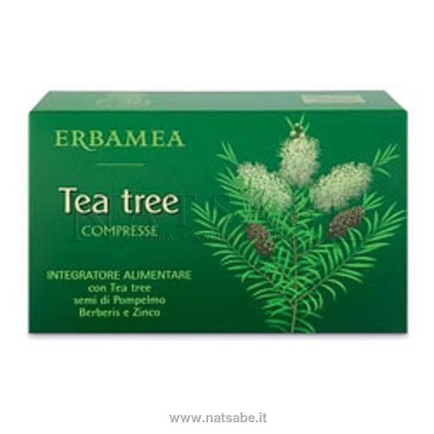 Erbamea - Tea Tree - Integratore alimentare - 30 compresse da 1 g | Difese immunitarie |  Erboristeria Natsabe: vendita online | erbe officinali, tisane, integratori