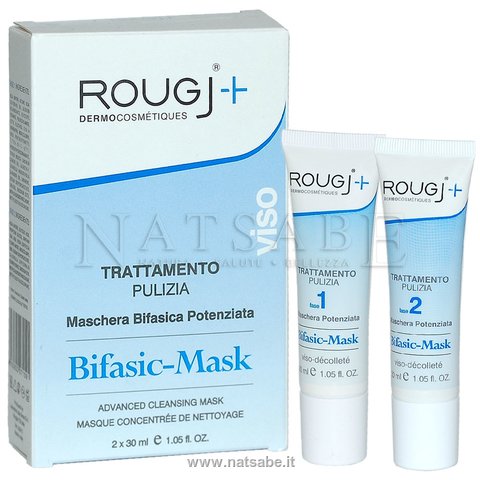 Rougj - Bifasic-Mask - Maschera Bifasica Potenziata - 2 x 30 ml | Maschere |  Erboristeria Natsabe: vendita online | erbe officinali, tisane, integratori
