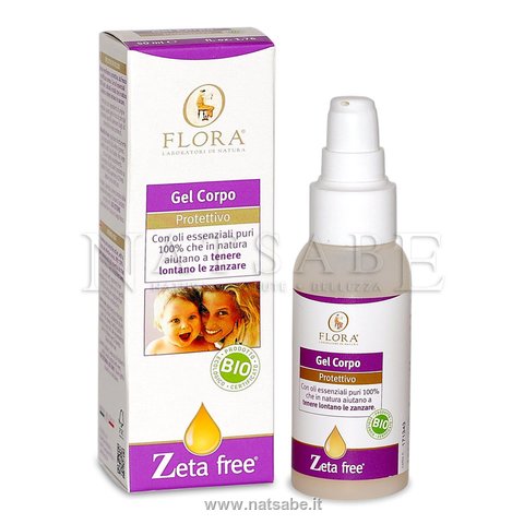 Flora - Zanzare - Zeta Free  Gel Corpo - 50 ml | Prodotti per insetti e zanzare |  Erboristeria Natsabe: vendita online | erbe officinali, tisane, integratori