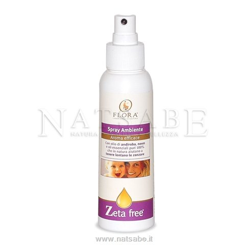 Flora - Zanzare - Zeta Free Spray Ambiente - 100 ml | Prodotti per insetti e zanzare |  Erboristeria Natsabe: vendita online | erbe officinali, tisane, integratori