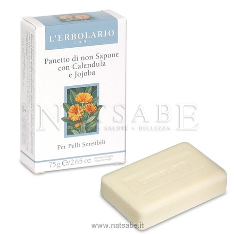 Erbolario - Panetto di non Sapone alla Calendula - 75g | Saponette |  Erboristeria Natsabe: vendita online | erbe officinali, tisane, integratori
