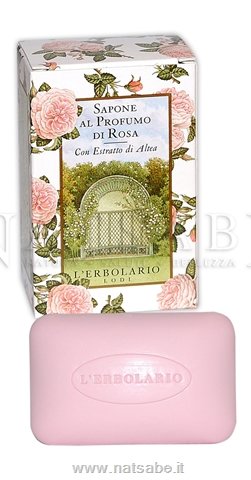 Erbolario - Rosa - Sapone - 100g | Saponette |  Erboristeria Natsabe: vendita online | erbe officinali, tisane, integratori