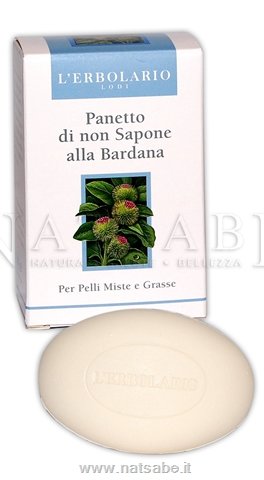 Erbolario - Panetto di non Sapone alla Bardana - 100g | Saponette |  Erboristeria Natsabe: vendita online | erbe officinali, tisane, integratori