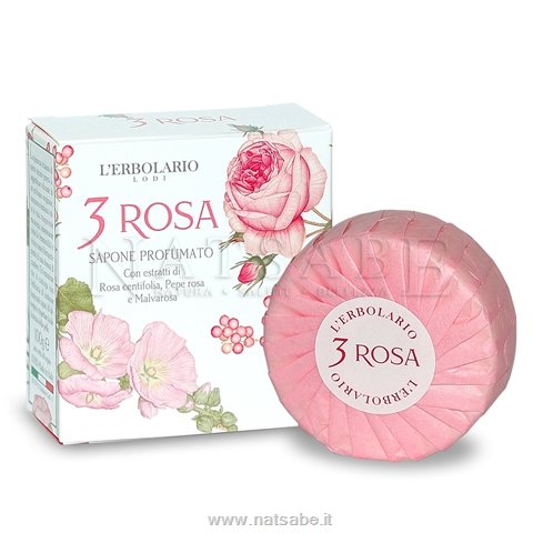 Erbolario - 3 Rosa - Sapone Profumato - 100g | Saponette |  Erboristeria Natsabe: vendita online | erbe officinali, tisane, integratori