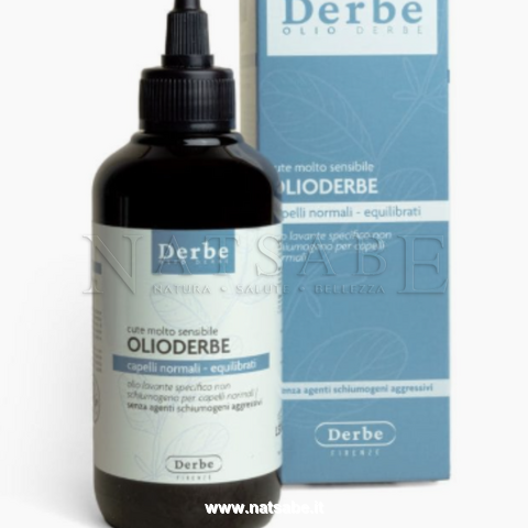 Derbe - OlioDerbe per capelli normali e cute sensibile -  200ml | Shampoo e Shampoodoccia |  Erboristeria Natsabe: vendita online | erbe officinali, tisane, integratori