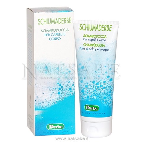 Derbe - Schiumaderbe shampoo doccia delicato - 200ml | Bagnoschiuma e shampodoccia |  Erboristeria Natsabe: vendita online | erbe officinali, tisane, integratori