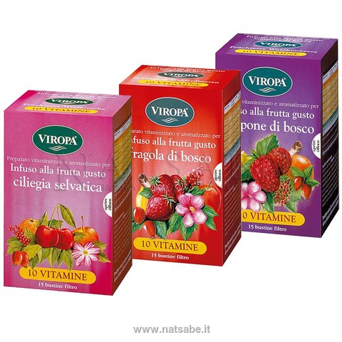 Viropa - Pacchetto Energy Supervitaminico - 3 confezioni da 15 bustine | Tisane filtro |  Erboristeria Natsabe: vendita online | erbe officinali, tisane, integratori