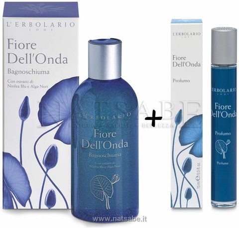 Erbolario - Fiore dell'Onda - Confezione Regalo Duo (Bagno + Profumo) | Confezioni Regalo Erbolario |  Erboristeria Natsabe: vendita online | erbe officinali, tisane, integratori
