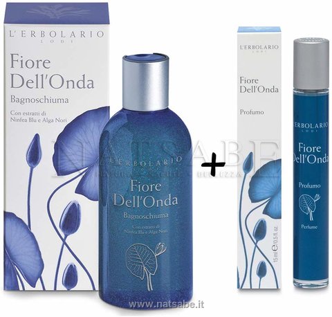 Erbolario - Fiore dell'Onda - Confezione Regalo Duo (Bagno + Profumo), Confezioni Regalo Erbolario