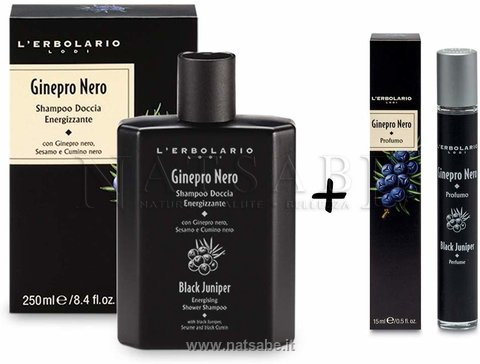 Erbolario - Ginepro Nero - Confezione Regalo Duo (Shampodoccia + Profumo) | Confezioni Regalo Erbolario |  Erboristeria Natsabe: vendita online | erbe officinali, tisane, integratori