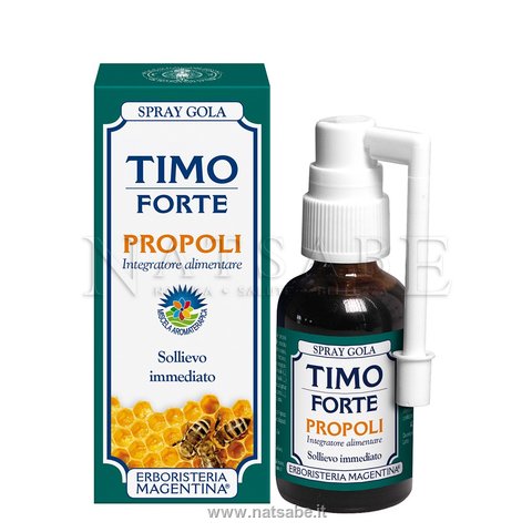 Erboristeria Magentina - Timo Forte - Spray Gola con Propoli - 30 ml | Benessere delle Vie Respiratorie |  Erboristeria Natsabe: vendita online | erbe officinali, tisane, integratori