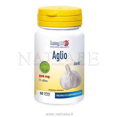 Long life - Phoenix - Aglio 1%  500 mg - 60 capsule da 0,600 g | Tavolette e capsule |  Erboristeria Natsabe: vendita online | erbe officinali, tisane, integratori