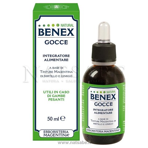 Erboristeria Magentina - Benex - Integratore in Gocce - 50 ml | Circolazione e ritenzione idrica |  Erboristeria Natsabe: vendita online | erbe officinali, tisane, integratori