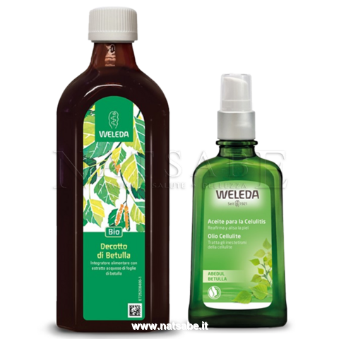 Weleda - Bipack Cellulite Betulla - Olio 100ml + Decotto 250ml  | Creme e gel per la Cellulite |  Erboristeria Natsabe: vendita online | erbe officinali, tisane, integratori