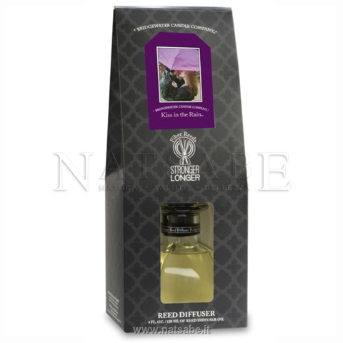 Bridgewater - Diffusore di Essenza con bastoncini - Kiss in the Rain - 120 ml | Diffusori di essenza con bastoncini |  Erboristeria Natsabe: vendita online | erbe officinali, tisane, integratori