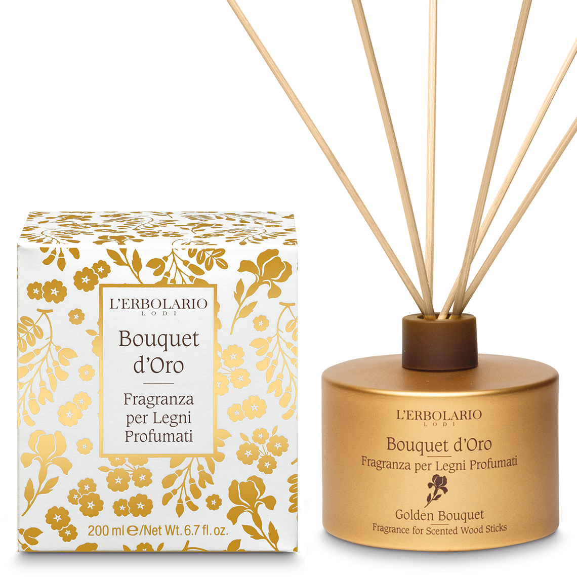 Bouquet d'Oro - Fragranza per Legni Profumati - 200 ml