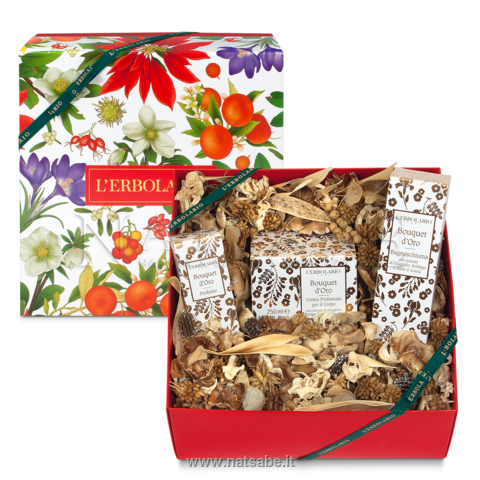 Erbolario - Bouquet d'Oro - Confezione Regalo | Confezioni Regalo Erbolario |  Erboristeria Natsabe: vendita online | erbe officinali, tisane, integratori