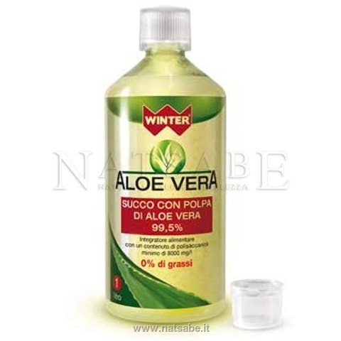 Winter - Aloe Vera succo con polpa 99,5% - 1 litro | Aloe vera |  Erboristeria Natsabe: vendita online | erbe officinali, tisane, integratori