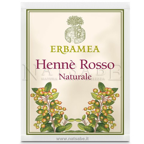 Erbamea - Hennè Naturale Rosso - 100 g | Hennè per capelli |  Erboristeria Natsabe: vendita online | erbe officinali, tisane, integratori