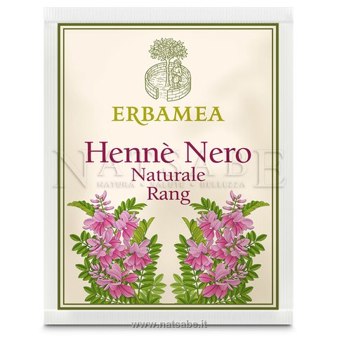 Erbamea - Hennè Naturale Nero Rang - 100 g | Hennè per capelli |  Erboristeria Natsabe: vendita online | erbe officinali, tisane, integratori