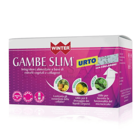 Winter - Gambe Slim Urto - 14 flaconcini da 10 ml | Circolazione e ritenzione idrica |  Erboristeria Natsabe: vendita online | erbe officinali, tisane, integratori