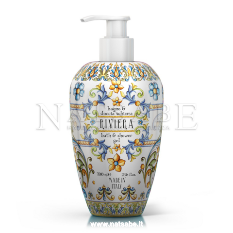 Rudy Profumi srl - Riviera - Bagno e Doccia Schiuma - 700 ml | Bagnoschiuma e shampodoccia |  Erboristeria Natsabe: vendita online | erbe officinali, tisane, integratori