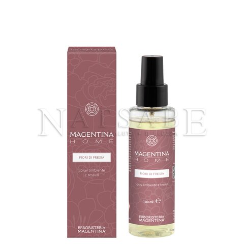 Erboristeria Magentina - Fiori di Fresia - Profumatore spray per ambienti e tessuti - 100 ml | Deodoranti per l'ambiente |  Erboristeria Natsabe: vendita online | erbe officinali, tisane, integratori