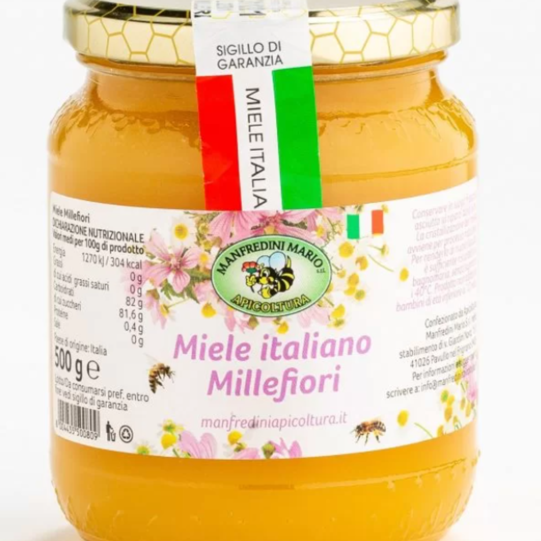 Miele Italiano Millefiori da agricoltura biologica - 400 g