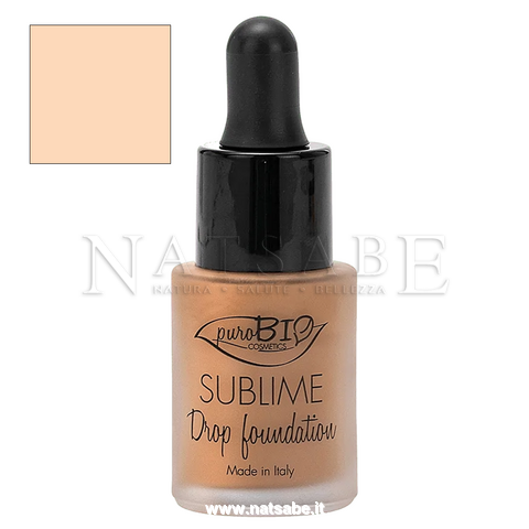 PuroBIO Cosmetics - Fondotinta - Foundation Drop Sublime 01 - 19 g | Fondotinta |  Erboristeria Natsabe: vendita online | erbe officinali, tisane, integratori