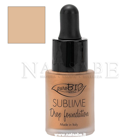 PuroBIO Cosmetics - Fondotinta - Foundation Drop Sublime 02 - 19 g | Fondotinta |  Erboristeria Natsabe: vendita online | erbe officinali, tisane, integratori