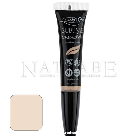 PuroBIO Cosmetics - Correttore Fluido Sublime n.02 - 7 ml | Correttori |  Erboristeria Natsabe: vendita online | erbe officinali, tisane, integratori