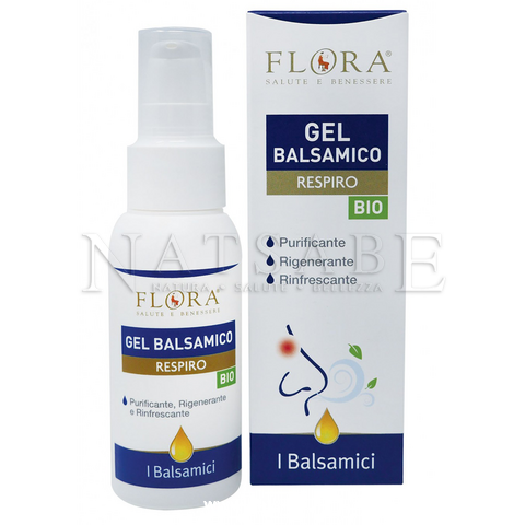 Flora - Linea Balsamica - Gel Balsamico Respiro - 50 ml | Miscele di oli essenziali puri |  Erboristeria Natsabe: vendita online | erbe officinali, tisane, integratori