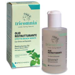 TRICOMNIA Homocrin - Olio Ristrutturante per Capelli - 150 ml - Effetto Beach Waves