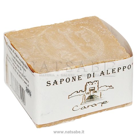 Carone snc - Sapone di Aleppo - Sapone di Aleppo al 20% di olio di alloro - 200 g | Sapone di Aleppo |  Erboristeria Natsabe: vendita online | erbe officinali, tisane, integratori