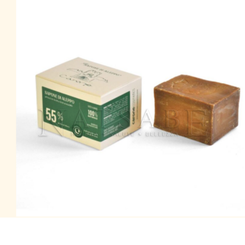 Carone snc - Sapone di Aleppo - Sapone di Aleppo al 55% di olio di alloro - 180 g | Sapone di Aleppo |  Erboristeria Natsabe: vendita online | erbe officinali, tisane, integratori