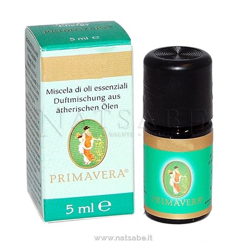 Primavera - Olio essenziale - Miscela Energia - 5 ml | Miscele di oli essenziali puri |  Erboristeria Natsabe: vendita online | erbe officinali, tisane, integratori